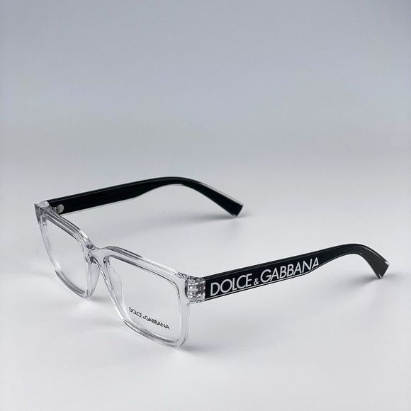 D&G DG5102 3133 Eyeglasses Crystal Black Rectangle Unisex - Picture 8 of 11